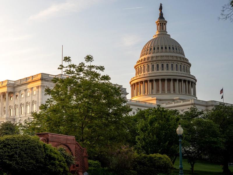 United States Capitol Building at Sunrise