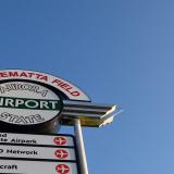A picture of Aurora Airport's field sign.