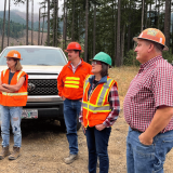 Rep. Salinas visits a working forest in Oregon