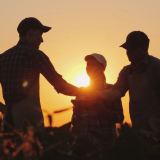 Farmer silhouette